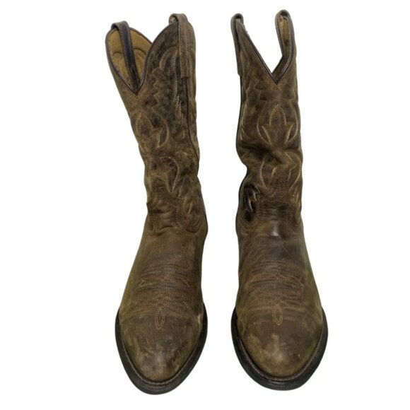 Laredo Birchwood Round Toe Cowboy Mens Brown Casual Boots 68452 Size 10.5 D - Picture 2 of 9